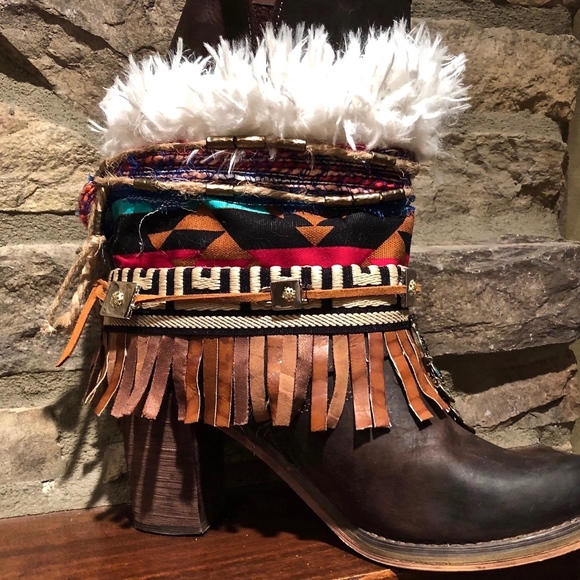 Pre-owned Women's leather cowboy boots - Picture 3 of 7